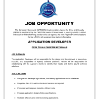 Caribbean Community (CARICOM)  Implementation Agency for Crime and Security (IMPACS)  - Application Developer 